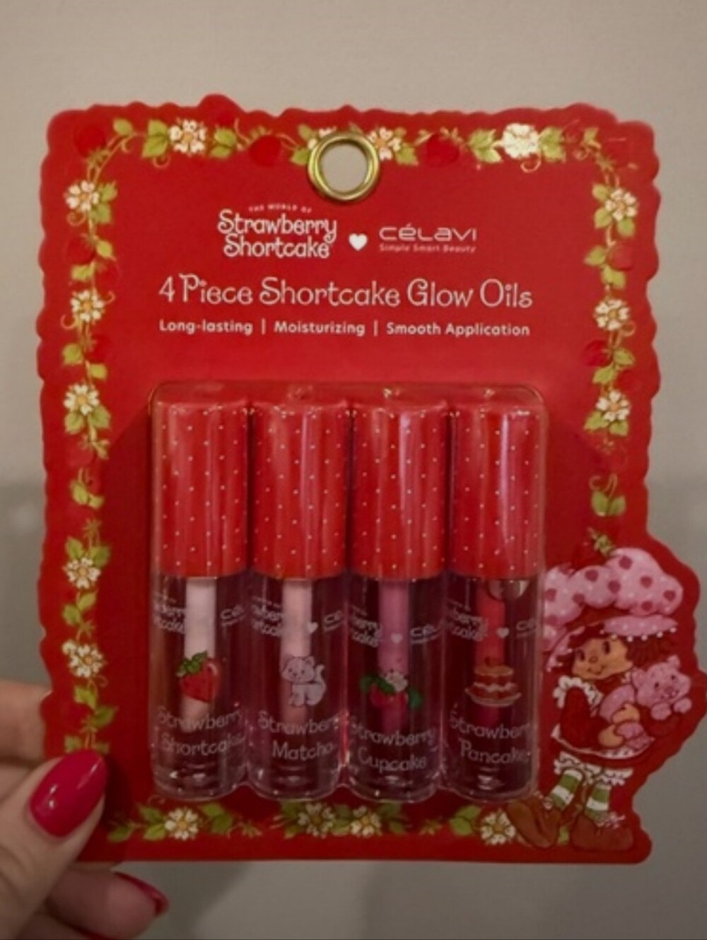 Celavi Shortcake Glow Lip Oil Set - 4 Pieces - NEW